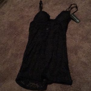NWT Black lacy lingerie 2 piece set